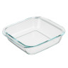 SATOSHI Форма для запекания жаропрочная квадратная, с ручками, стекло, 21,3x18,9x5см, 1,1л, GB-S1100