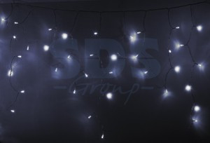 Гирлянда-бахрома ул. Айсикл 88LED бел. 2,4*0,6м/24нит. (соед до 20шт) прозр.IP65 255-055 Neon-Night