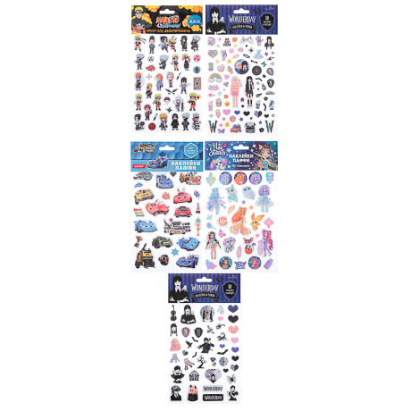 Набор для декорирования, Наклейки Паффи-Голографические, 14,8x5x27см