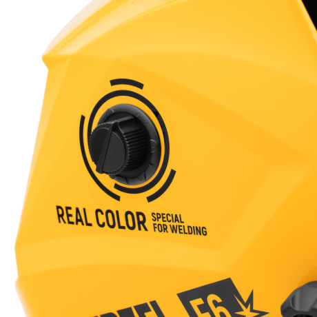 Щиток защитный лицевой (маска сварщика) F6, см. окно 93х43, Real Color, DIN4/5-8/9-13// Denzel