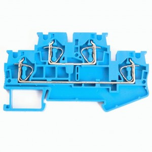 Stekker зажим самозажимной 4-х проводн, 2 уровня ЗНИ 4 мм2, 40А LD555-2-40 (JXB ST 4) синий 39974