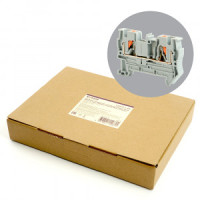 Stekker зажим самозажимной 2-х проводный проходной ЗНИ 4мм2 LD572-1-40 (JXB PT 4) серый 49242