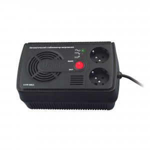 Uniel стабилизатор напряжения релейный 1ф 500ВА 145-280V настольный, микропр-р  U-STR-500/1 Courage