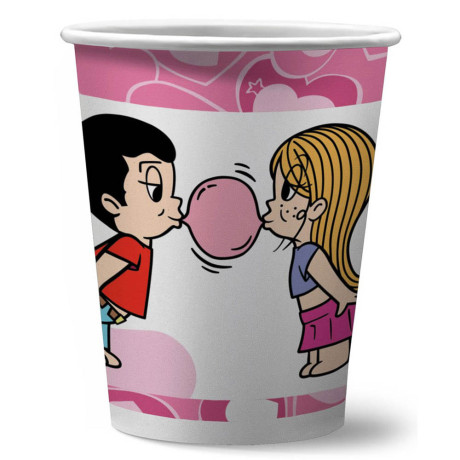 Love is...Набор бумажных стаканов, 6 шт*250 мл