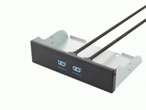 Планка USB 3.0 на переднюю панель 5.25" Gembird, 2xUSB-A 3.0