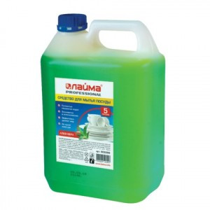 Средство д/мытья посуды 5 л, ЛАЙМА PROFESSIONAL концентрат, "Алоэ Вера", 602298