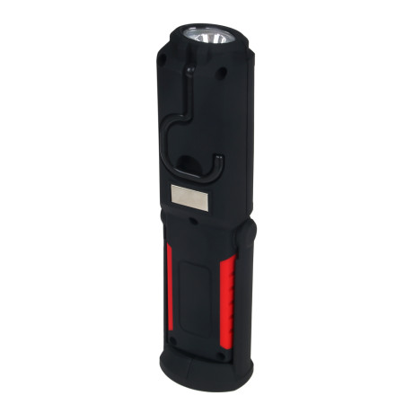 ЕРМАК Фонарь автомобильный светодиодный с магнитом и крюком, 1800мач, USB заряд