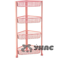 Полка угловая ЕВРО (4 секции)Чайная Роза М2757 (6)