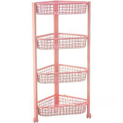 Полка угловая ЕВРО (4 секции)Чайная Роза М2757 (6)