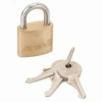Замок навес Апекс PDВ-01-32 латунь Ш32*В51мм, дуж d=5мм автомат, 3англ.кл. Блистер (144,6)