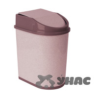 Контейнер для мусора 8 л.М2481 бежевый мраморный