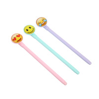 Ручка шариковая синяя "Смайл", 3 вида