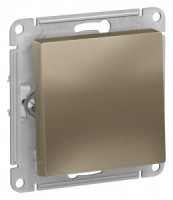 Systeme Electric AtlasDesign мех. выкл. СУ 1 кл. шампань (пл.осн.) ATN000511 (10!)