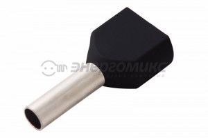 REXANT наконечник штыревой втулочный изолир. НШВИ(2) 1,5-8, черный (уп.100шт, цена за шт) 08-2806
