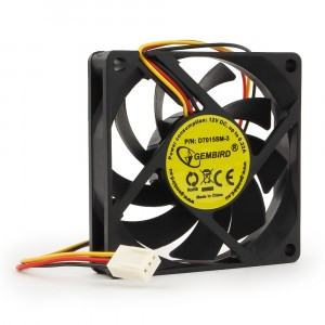 Вентилятор Gembird 7015SM-3 70x70x15, втулка, 3 pin, провод 0,25 м