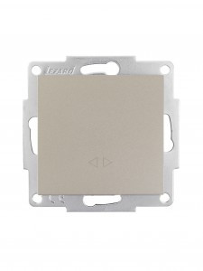 Lezard VESNA мех. выкл. СУ 1 кл. 10А (промеж.) титан (корп. ABS)  742-3788-107