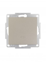 Lezard VESNA мех. выкл. СУ 1 кл. 10А (промеж.) титан (корп. ABS)  742-3788-107