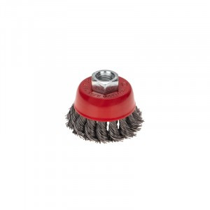 KRANZ Щетка чашечная для УШМ, крученая стальная проволока, 65мм, М14 KR-91-1250