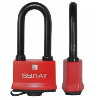 Замок навесной БУЛАТ ВС 1-П70-01 ПЛ Ш70*В139 всепогод удл дуж d=10,6мм автомат 5 анг.кл.(24,6)