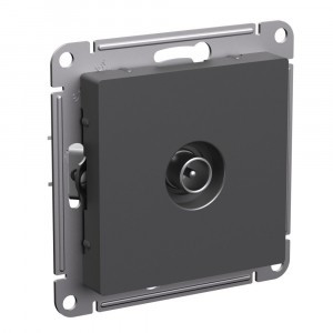 Systeme Electric AtlasDesign мех. роз. TV СУ 1 мест. оконечная 1DB, БАЗАЛЬТ ATN001491 (5!)