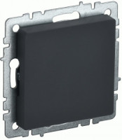 IEK BRITE заглушка СУ c суппортом МЗ10-БрГ графит BR-PL10-K53