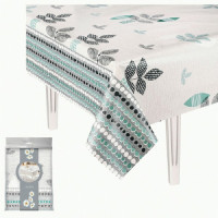 Скатерть ПВХ с бейкой 130*110см Лён 108230