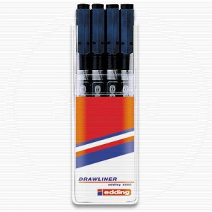 Линер EDDING E-1880/4S (0.1,0.3,0.5,0.7) 4шт./уп. д/черч. Германия 43841