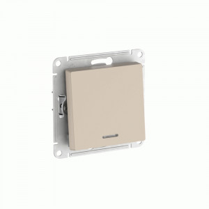 Systeme Electric ATLASDESIGN мех. выкл (перекл прох) СУ 1 кл.(инд)10А(автоклем)ПЕСОЧ ATN001263S (5!)