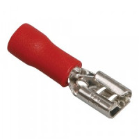 STEKKER Наконечник плоский изолир. (мама) РпИм 0,5-1,5мм2 Красный LD402-15250 (DIY уп.10шт) 39365