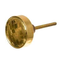 Ручка деревянная для мебели Золотой слиток золотой (в кор 6 шт, цена за шт) BLUMEN HAUS