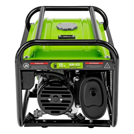 Генератор бензиновый БС-2500, 2.2 кВт, 230В, четырехтактный, 15 л, ручной стартер Сибртех