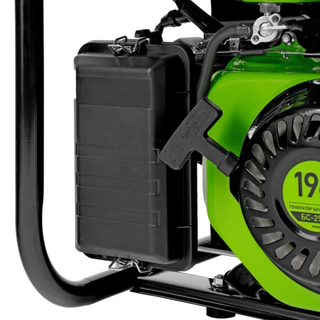 Генератор бензиновый БС-2500, 2.2 кВт, 230В, четырехтактный, 15 л, ручной стартер Сибртех