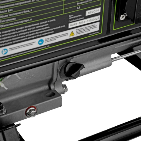 Генератор бензиновый БС-2500, 2.2 кВт, 230В, четырехтактный, 15 л, ручной стартер Сибртех