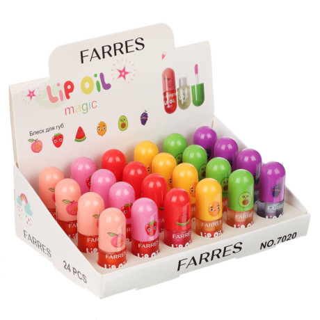 Блеск (масло) для губ проявляющийся "Magic Fruit" тм Farres 4 г