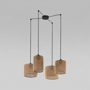 TK Lighting св-к подвесной 60 Вт 850х850х1300 пластик черный/коричневый Juta 6585 a059939