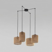 TK Lighting св-к подвесной 60 Вт 850х850х1300 пластик черный/коричневый Juta 6585 a059939