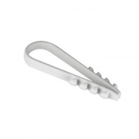 Дюбель-хомут для круглого кабеля (11-18мм) белый (100шт.) (цена за 1уп) EKF PROxima