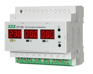 Евроавтоматика реле контроля напряжения CP-723 3ф.63А 100-450В AC на DIN-рейку EA04.009.015
