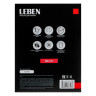 LEBEN Чайник электрический 1,7л, 1850Вт, скрытый нагр.элемент, стекло, рифлёное стекло