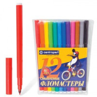 Фломастеры Centropen 12 цв., вент.колпачок, пласт.упак, гарантия - 3года, 7790/12