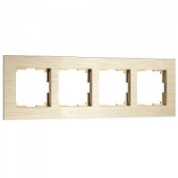 Werkel рамка СУ 4 мест.  AluMax (шампань) W0043511 a066336