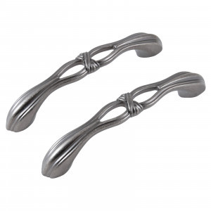 Ручка-скоба мебельная мет  96 C2533-96 AS состар. серебро 2шт ( цена за пару(15, 150) StahlBuro