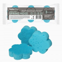 Губки для посуды поролон крупнопористый/абразив,100*75*28мм,Камилла,3шт,75122/Master House