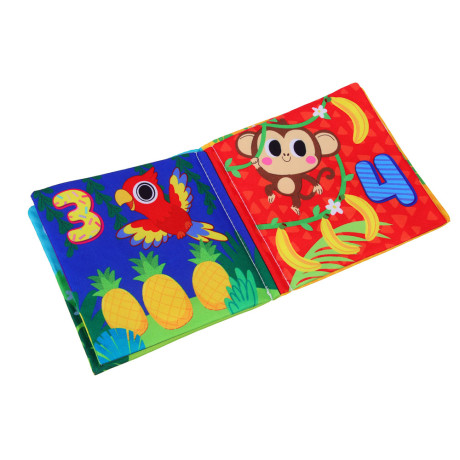 ИГРОЛЕНД Книга-шуршалка текстильная, ТС ткань, 13х18х1 см