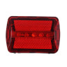 SILAPRO Фонарь велосипедный задний 7 режимов, 5LED, 2xАА, 6х4.5х3см, пластик