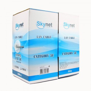 SkyNet Standart кабель FTP2x2x0,48, медный,  кат.5e, одножил., 305 м, коробка, серый