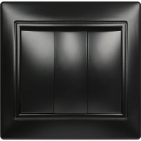 Smartbuy Венера выкл. 3-клавишный 10А черный (SBE-01b-10-SW3-0)