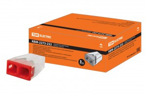 TDM клемма СМК КБМ-2273-232 2х(2,5мм2) с пастой (уп.250шт, цена за шт) SQ0517-0111