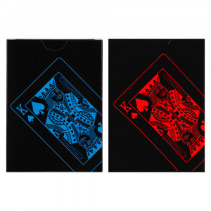 Карты пластиковые, с флуоресцентным слоем, 2 цвета