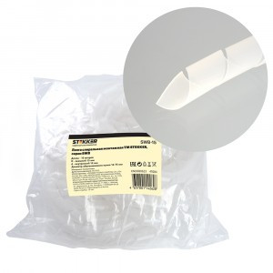STEKKER Лента спиральная монтажная, d пучка 12-75мм, 10м/уп, белый, SWB-15 49284
